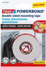 Kahepoolne teip 55791-00003-01 1.5m x 19mm sise+väli (1/2)