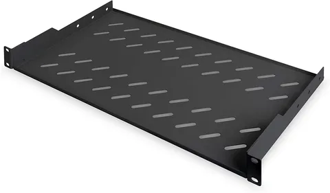 Riiul Racki 19" Kapile 1U L250mm max 40kg (kruvideta) must