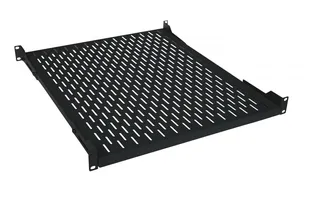 Riiul Racki 19" kapile 1U 350mm max 80kg must