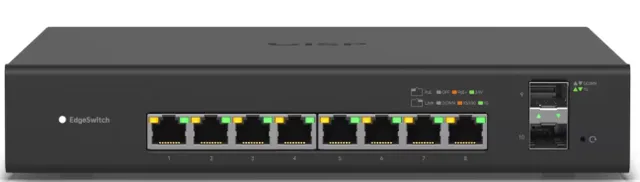 Switch ES-8XP EdgeSwitch 8-porti managed PoE | kaameramaailm.ee Switch ES-8XP EdgeSwitch 8-porti managed PoE