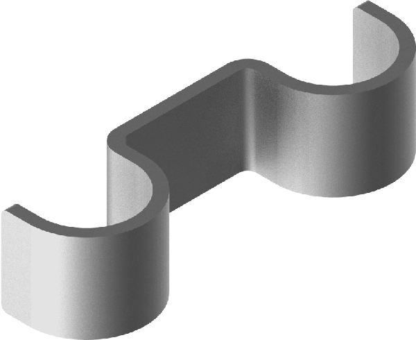 Klamber 425706 UEFB6 6mm E-90, püstolile, kahele kaablile