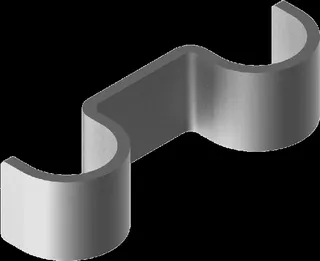 Klamber 425707 UEFB7 7mm E-90, püstolile, kahele kaablile