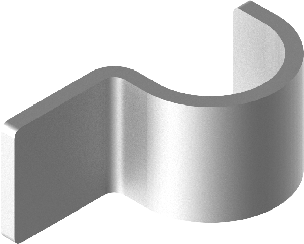 Klamber 425510 UDFB10 10mm E-90, püstolile, ühele kaablile