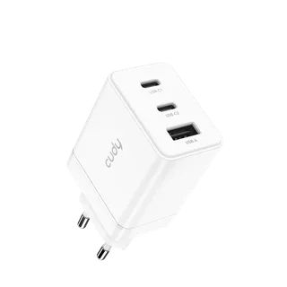 Laadija CH67 1.0 GaN 67W 3-porti valge