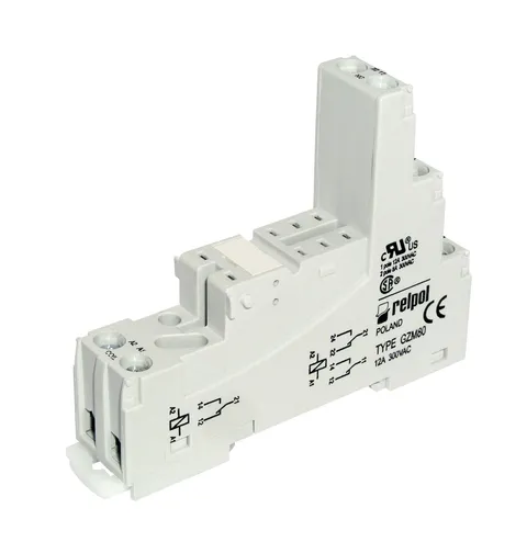 Relee DIN liistule GZM80-12-8A 12V 8A 1 kontaktipaar