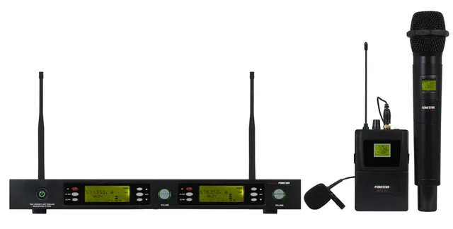 Topelt UHF käsimikrofon MSH‑898‑512 lipsumikrofoniga | kaameramaailm.ee Topelt UHF käsimikrofon MSH‑898‑512 lipsumikrofoniga