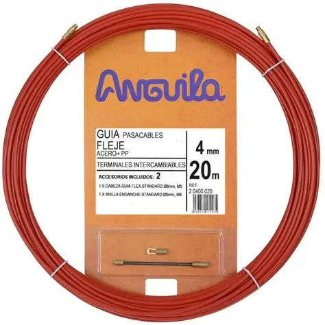Tõmbetross 2.0400.020 Teraskaabel 4mm 20m punane