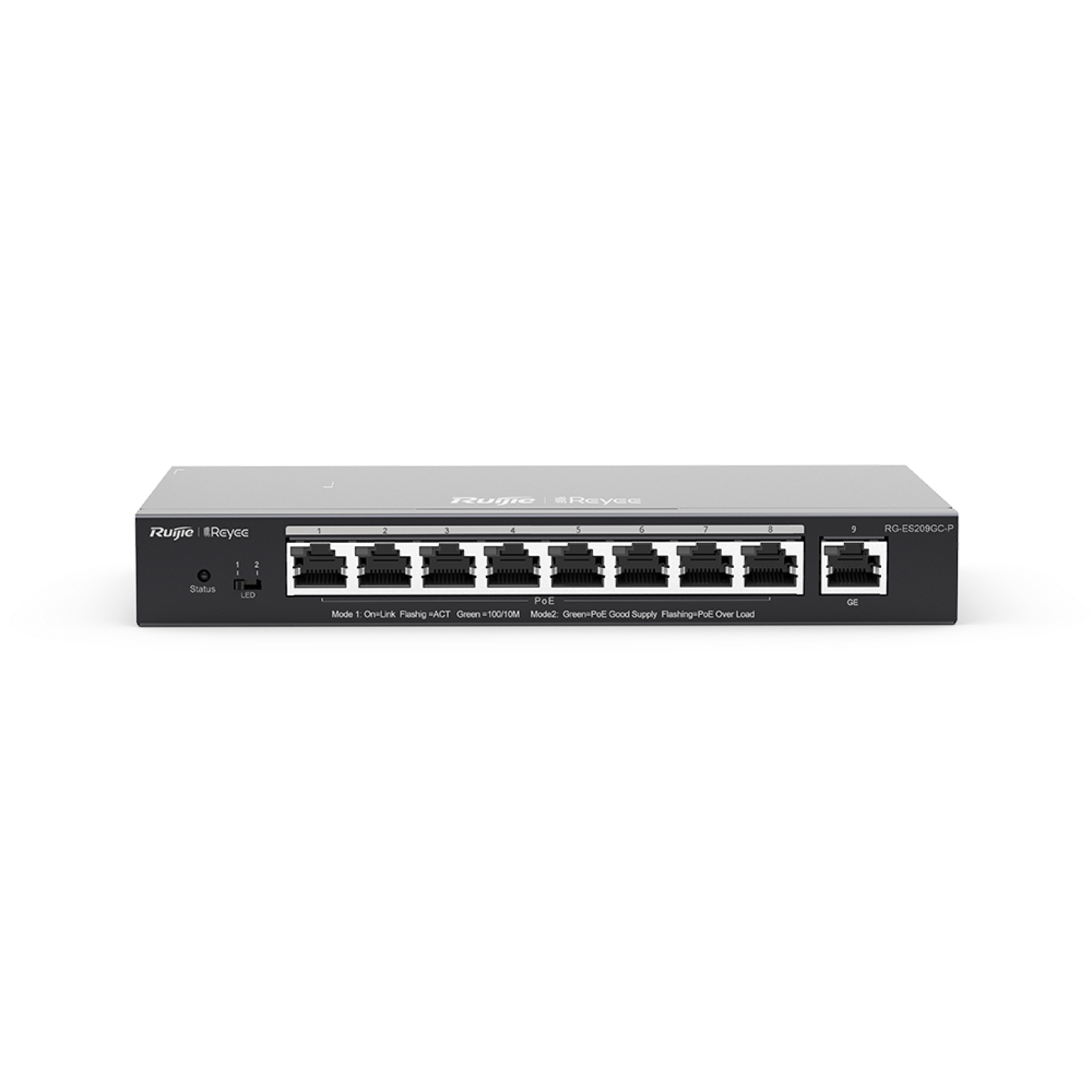 Ethernet Switch RG-ES209GC-P 8-porti PoE+