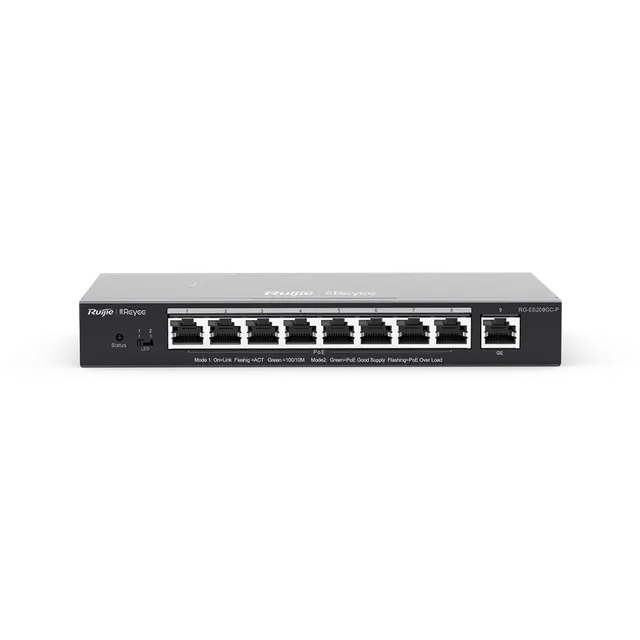 Ethernet Switch RG-ES209GC-P 8-porti PoE+ | kaameramaailm.ee Ethernet Switch RG-ES209GC-P 8-porti PoE+