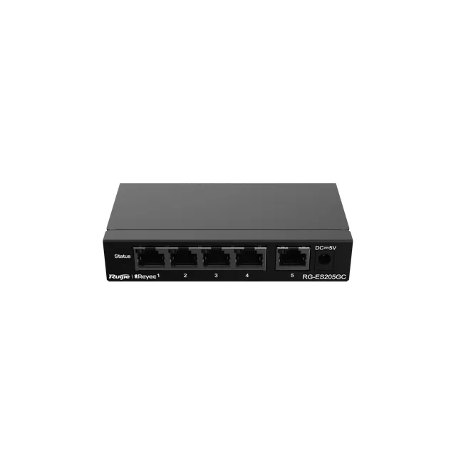 Switch RG-ES205GC-P 5-Porti Gigabit | kaameramaailm.ee Switch RG-ES205GC-P 5-Porti Gigabit
