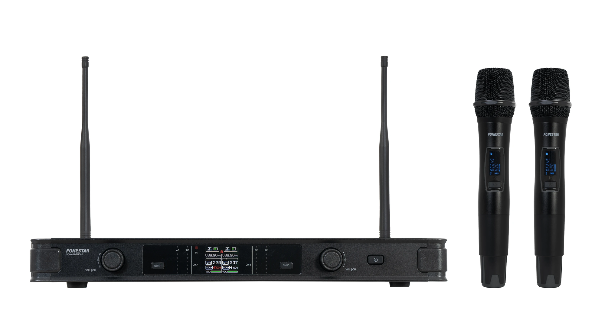 Mikrofonikomplekt SONAIR-PRO-2M UHF 2xmikrofoni