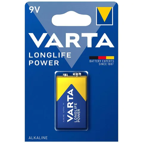 Patarei VARTA Long Life Power "koroona"9V 1tk