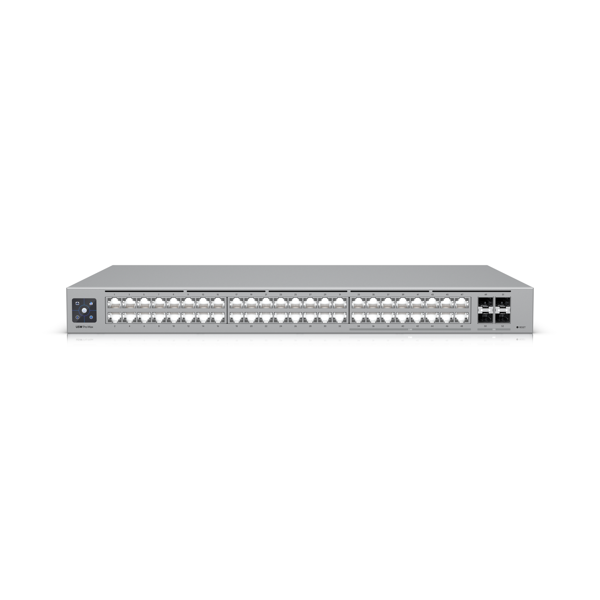 Ubiquiti USW-Pro-Max-48 UniFi manageeritav switch • 48 porti, ilma PoE-ta • 19" rack 1U