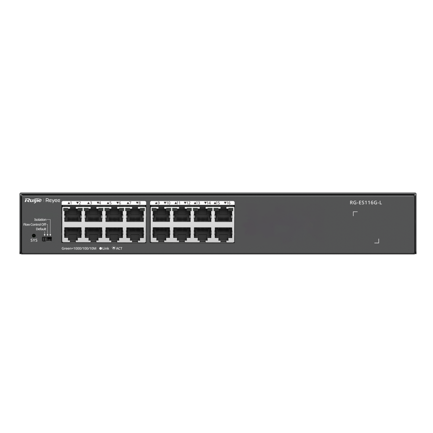 Switch RG-ES116G-L Unmanaged Non-PoE 16-Port 1000Mbps