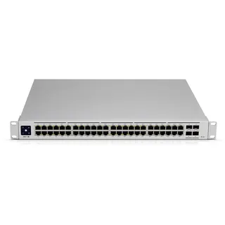 Ubiquiti USW-Pro-48-PoE UniFi manageeritav switch • 48 porti, 600 W PoE+ • 19" rack 1U