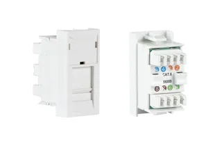 1/2 ühenduspaneel WP‑49RJ RJ‑45 FTP CAT6 T568B