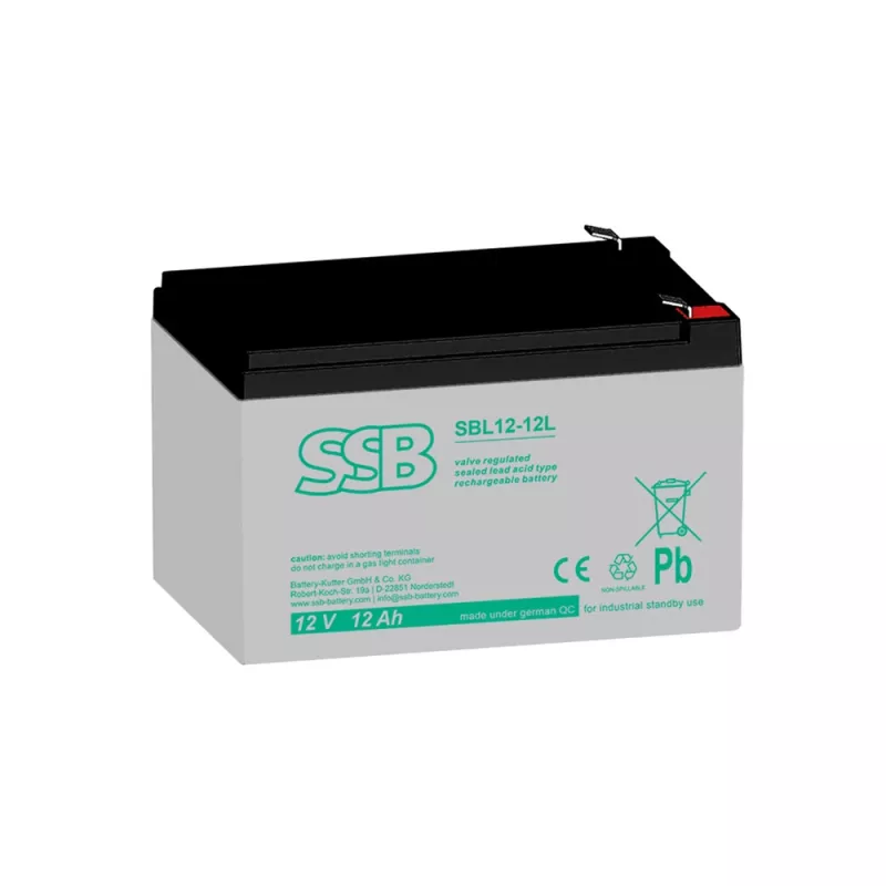 Aku SBL12-12L F2 12V 12Ah Lai klemm