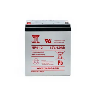 Aku NP4-12 12V 4Ah kitsas klemm