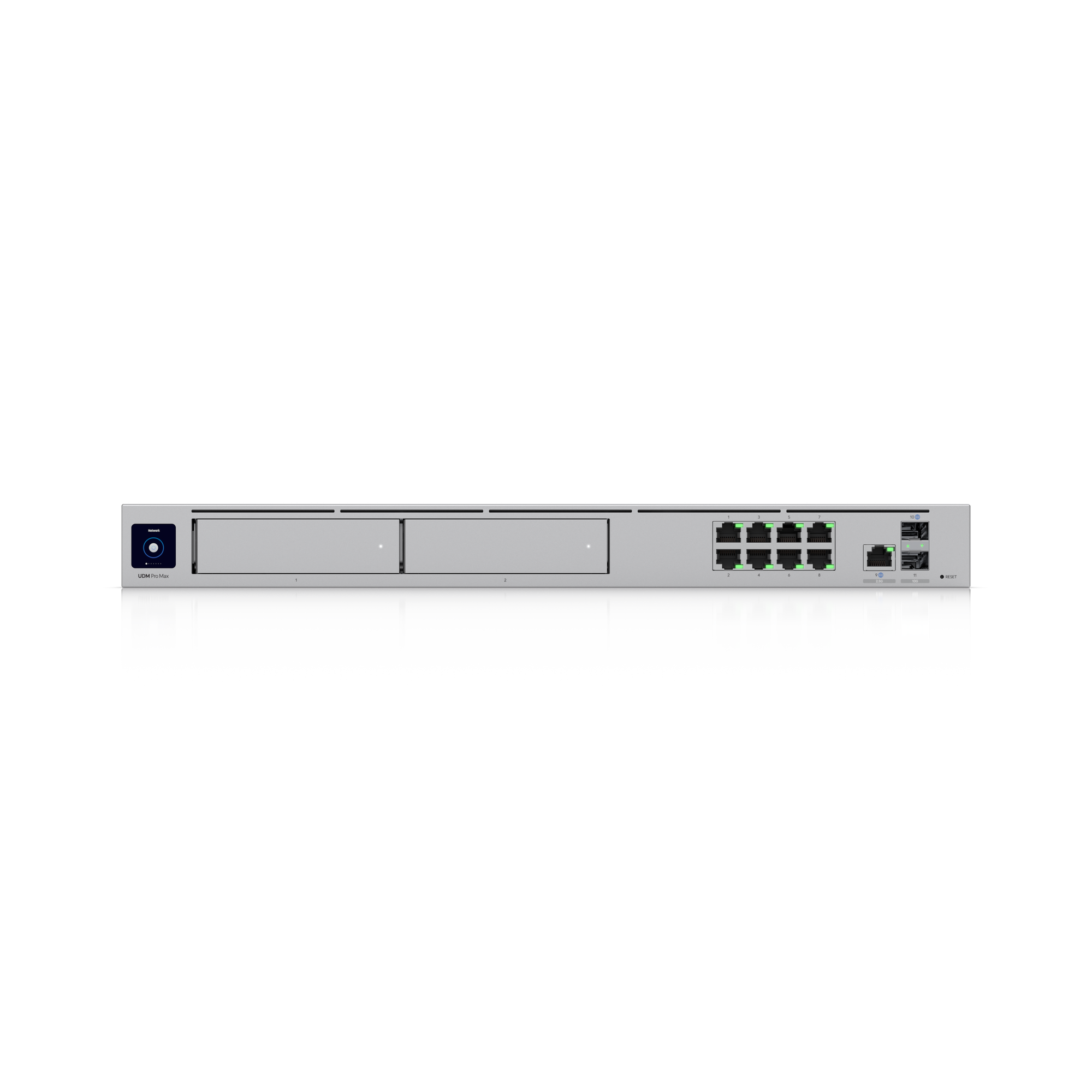 Ubiquiti UDM-Pro-Max võrgulüüs • IDS/IPS 5 Gbit/s • UniFi Protect kuni 25 kaamerat • kettakoht • 1U