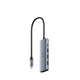 Adapter UH405 1.0 5-In-1 HDMI 4K USB-C Hub hõbe-hall (1/2)