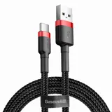 Kiirkaabel CATKLF-B91 USB A-C 1.0m punane/must (1/2)