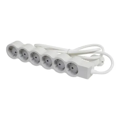 Pikendusjuhe 694557 6 pesa 16A 230V 1.5m valge