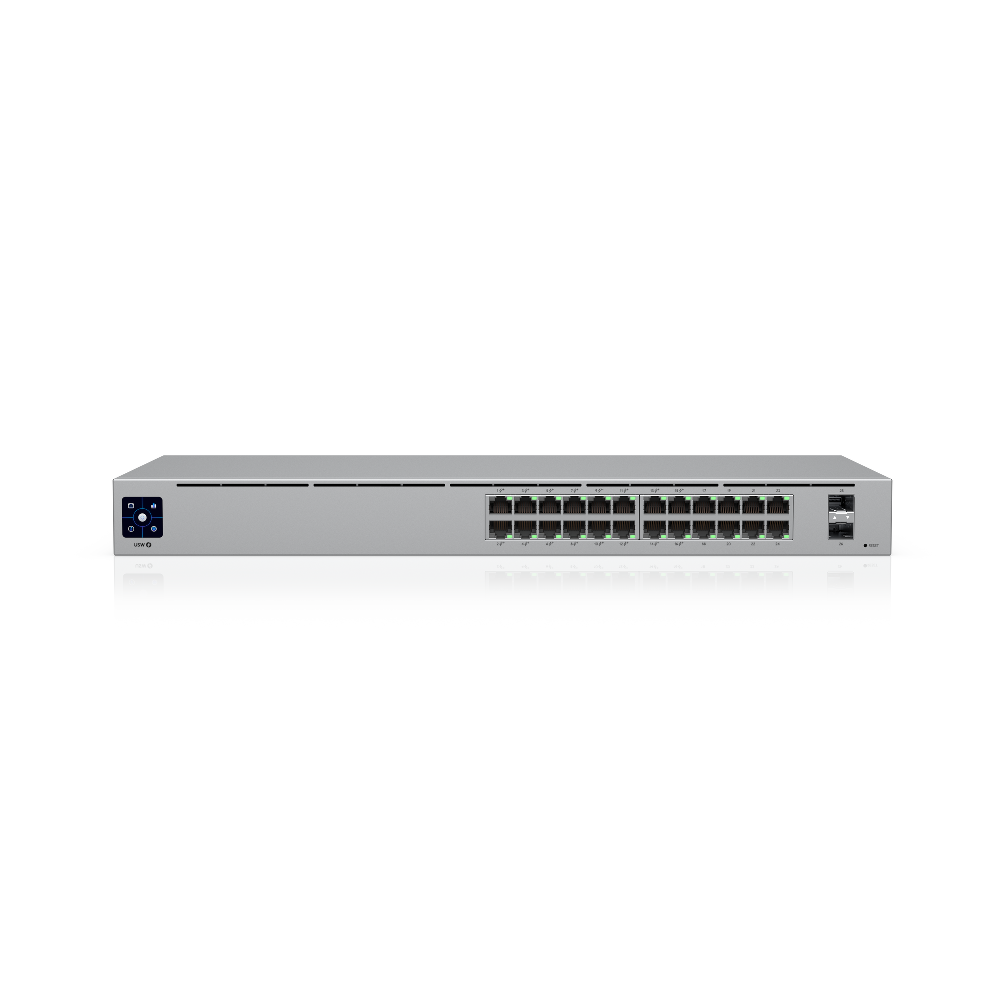 Ubiquiti USW-24-POE UniFi manageeritav Gigabit switch • 24 porti (16 PoE+ (95W) ) + 2 SFP