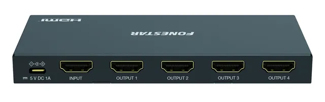 HDMI 1->4 splitter FO-22S4ED UHD 4K@60Hz | kaameramaailm.ee HDMI 1->4 splitter FO-22S4ED UHD 4K@60Hz