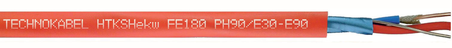 Telekommunikatsioonikaabel HTKSHekw FE180/Ph90 E30-E90 B2ca 1x2x1.0mm 100m