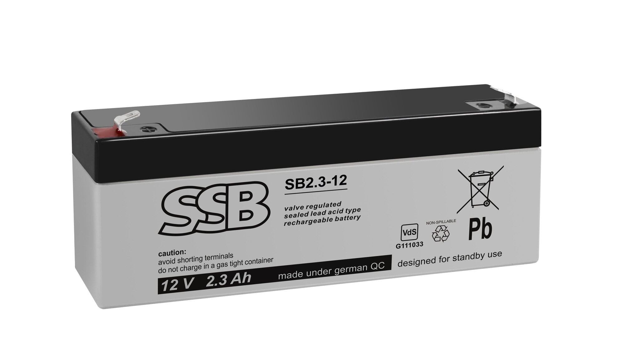 Aku SB 2.3-12 2.3Ah 12V F1 VRLA