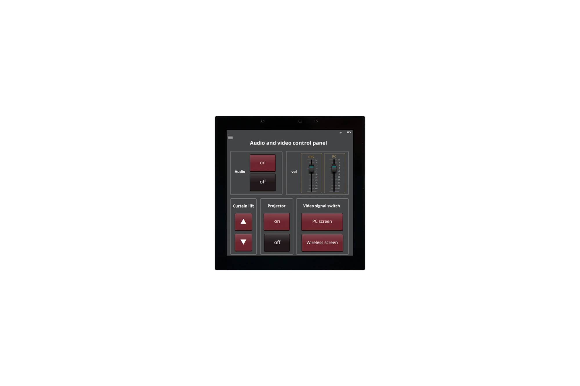 Juhtpaneel MINITAB-4 4" puutetundlik Smart seina/süvis paigaldus Android must