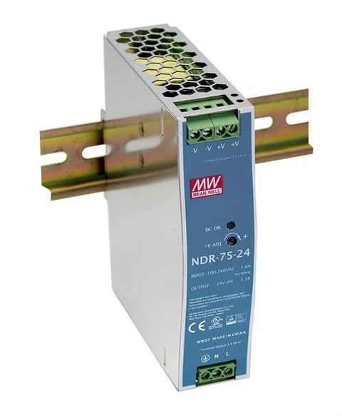 NDR Toiteplokk NDR-75-48 48V/75W/1.6A DIN rail