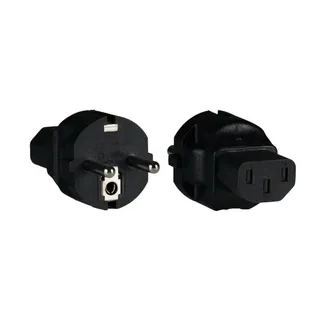 Toiteadapter EB515.6 CEE7/7 to IEC C13 250V 10A must