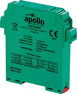 DIN-liistu isolaator 55000‑802APO XP95 kahekanaliline