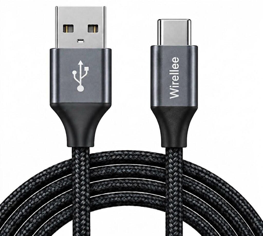 Kiirkaabel USB-A–USB-C 15W 5V/3A 480Mbps USB 2.0 1m