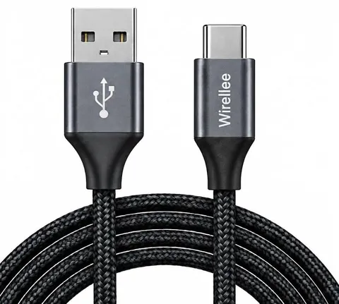 Kiirkaabel USB-A–USB-C 15W 5V/3A 480Mbps USB 2.0 1m