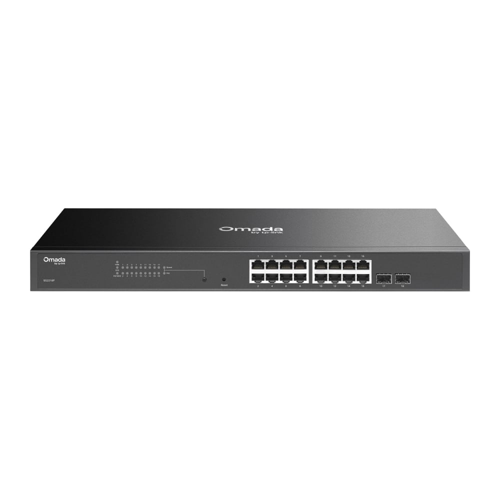 Switch SG2218P Smart manageeritav PoE+ 18-Port Gigabit 16-Port PoE+ 2xGigabit SFP