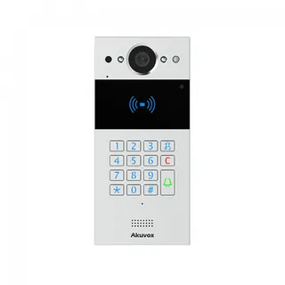SIP videofono R20K-Silver-On-Wall-V3.0 2MP RFID PIN sõrmistik PoE hõbedane