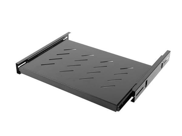 Racki 19" kapi liugriiul 1U L450mm must