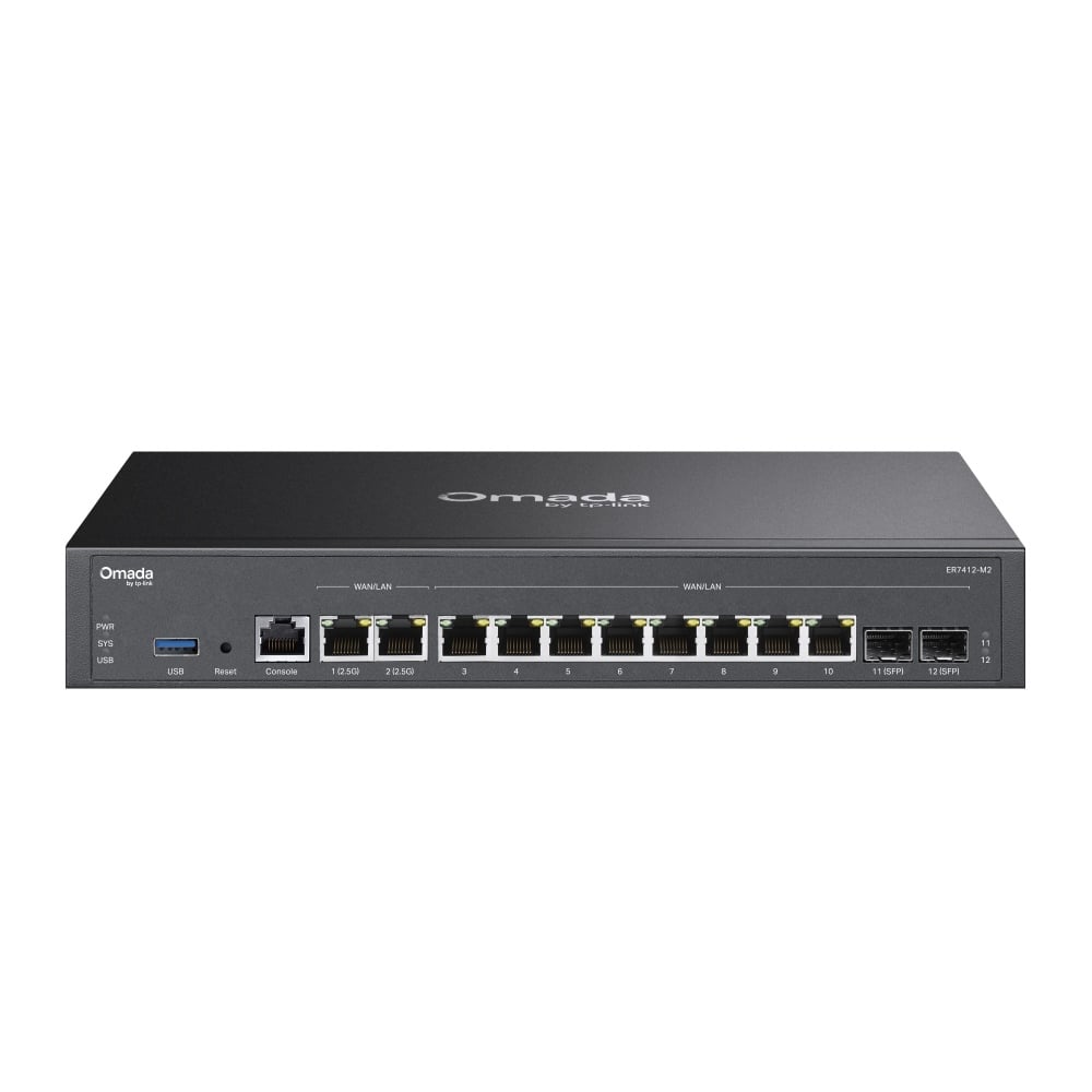 Gateway Ruuter ER7412-M2 V1.30 10G VPN 2x2.5G RJ45 WAN/LAN porti