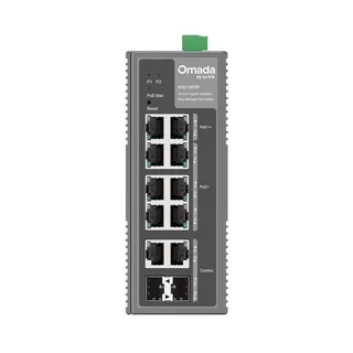 Switch IES210GPP Easy manageeritav industriaalne 10-Port Gigabit 6-Port PoE+ 2-Port PoE++