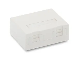 Pinnapealne RJ45 karbik 12B-04-02WT-2 2xKeystone valge