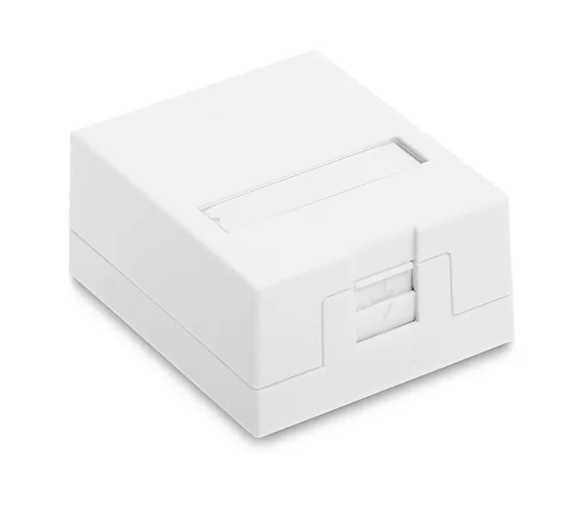 Pinnapealne RJ45 karbik 12B-04-01WT-2 1xKeystone valge | kaameramaailm.ee Pinnapealne RJ45 karbik 12B-04-01WT-2 1xKeystone valge