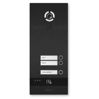 BI-02FBI fono kutsepaneel kahe nupuga, must, BAS-IP