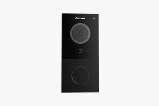 Akuvox E12W uksekell kaamera- ja kaardilugejaga, must