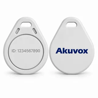 Akuvox Fudan F08 13,56 MHz RFID läbipääsukiip, valge