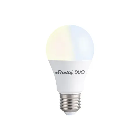 Shelly Duo RGBW E27 Wi-Fi nutipirn E27 sokliga