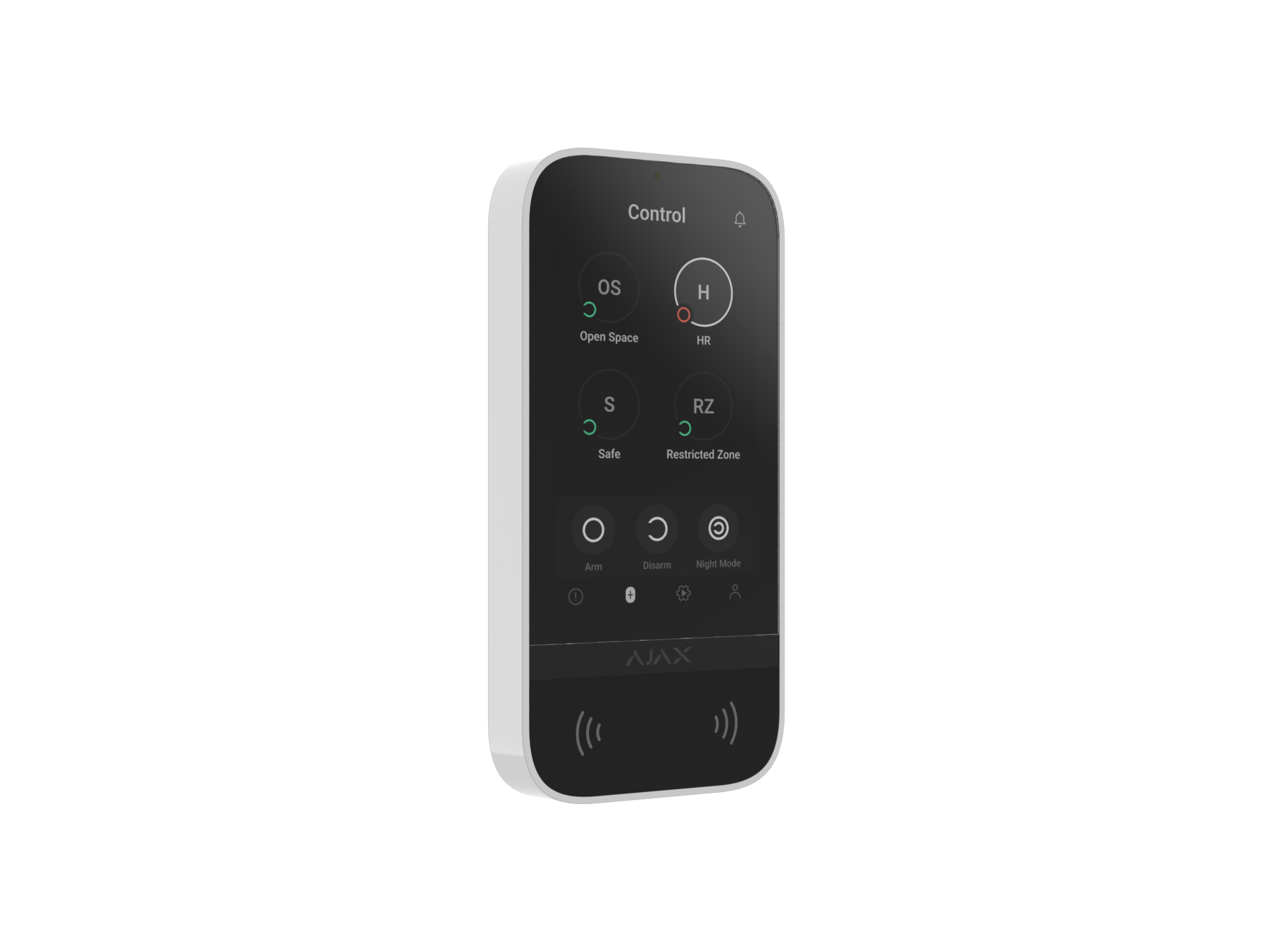 Ajax Keypad Touchscreen klaviatuur, valge