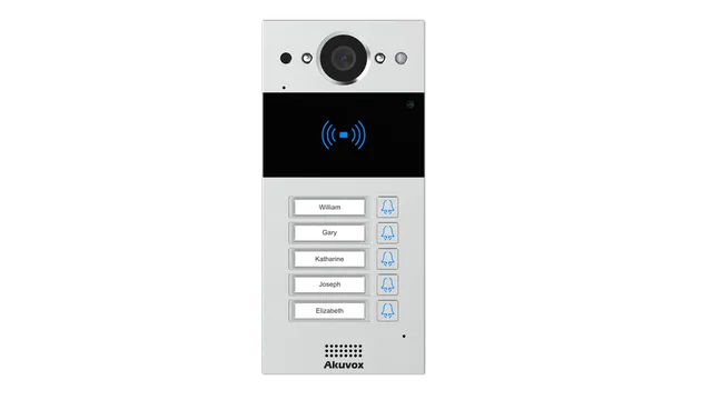 Akuvox R20BX5 viie nupuga fono kutsepaneel | kaameramaailm.ee Akuvox R20BX5 viie nupuga fono kutsepaneel