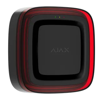 Ajax EN54 FireProtect (Sounder/VAD) juhtmevaba sireen vilkuriga, must